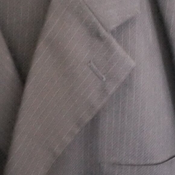 Enrico Gelini 52L Men’s Two Piece Black Pin Stripe Suit - Picture 8 of 9